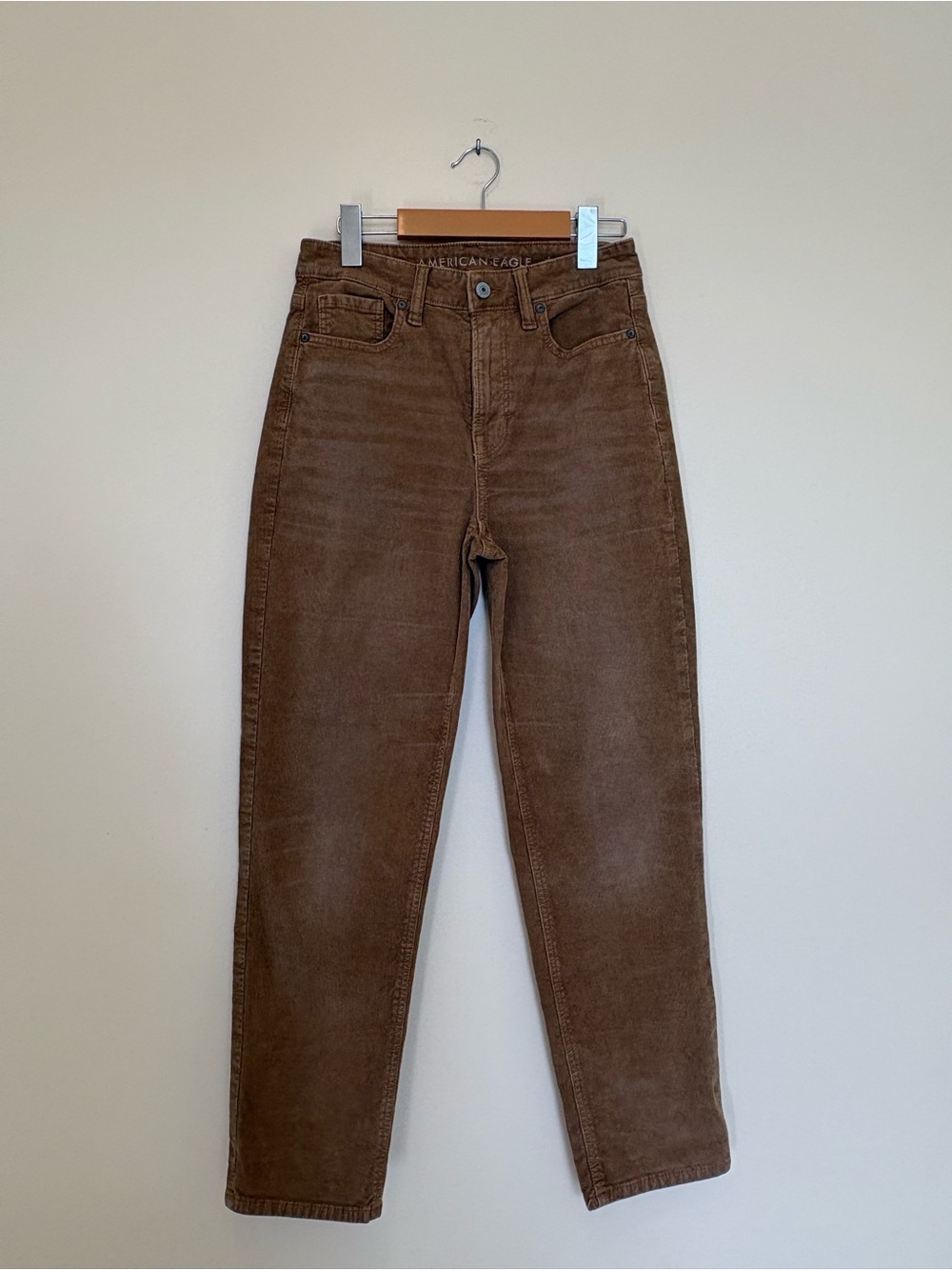American Eagle Outfitters Brown Slim Straight Womens Chords